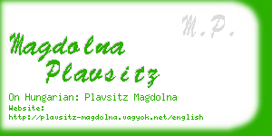 magdolna plavsitz business card